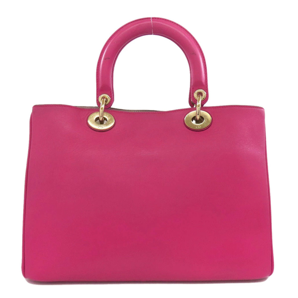 Dior  Christian pink leather tote issimo bag